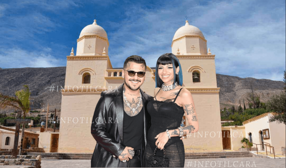 Cazzu y Nodal habría solicitado información en la iglesia de Tilcara para su casamiento
