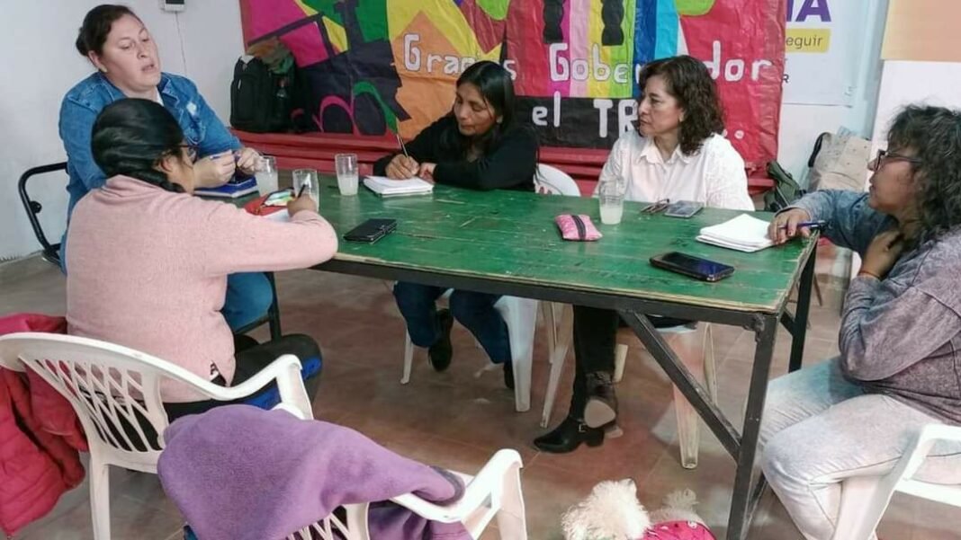 Directivos del plan social y el programa comer en casa se reunieron con Sonia Pérez