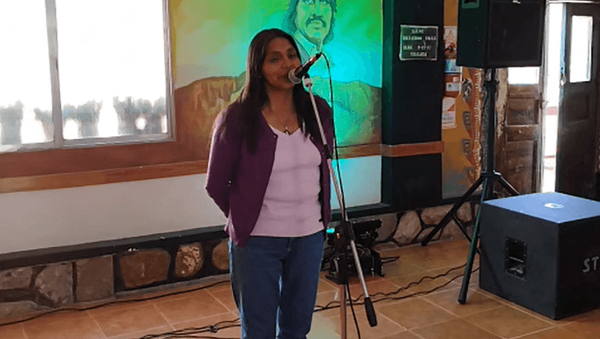 Sonia Perez Intendente electa de Tilcara presente en la II Feria del Libro “El legado del Churqui” (VIDEO)