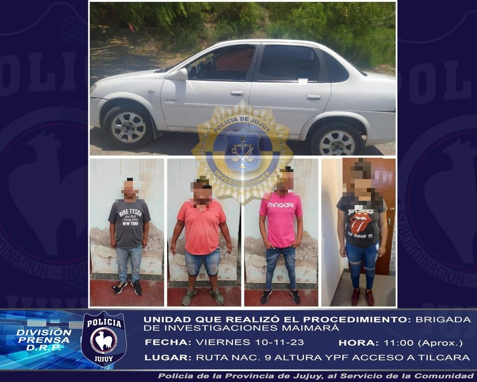 Detuvieron a cuatro personas por cometer robos en la feria de Humahuaca
