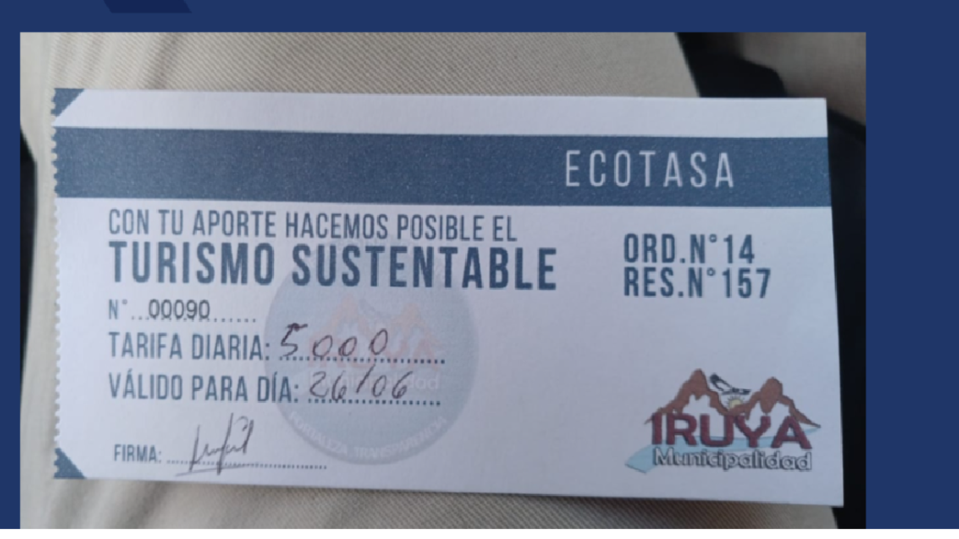 Iruya dice que cobra la tasa al turismo porque está dentro de su potestad tributaria