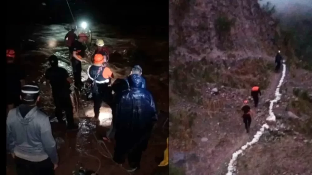 Rescatan a doce jujeños cercados por una feroz tormenta nocturna infotilcara