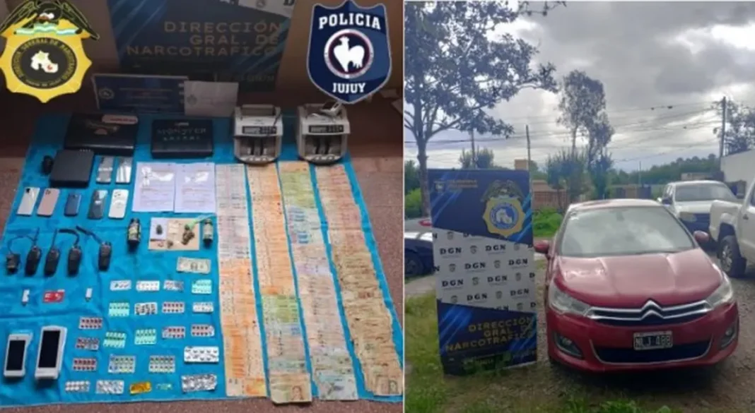 Tilcara secuestraron más de $569,000 en efectivo, clorhidrato de cocaína, marihuana y una máquina contadora de billetes