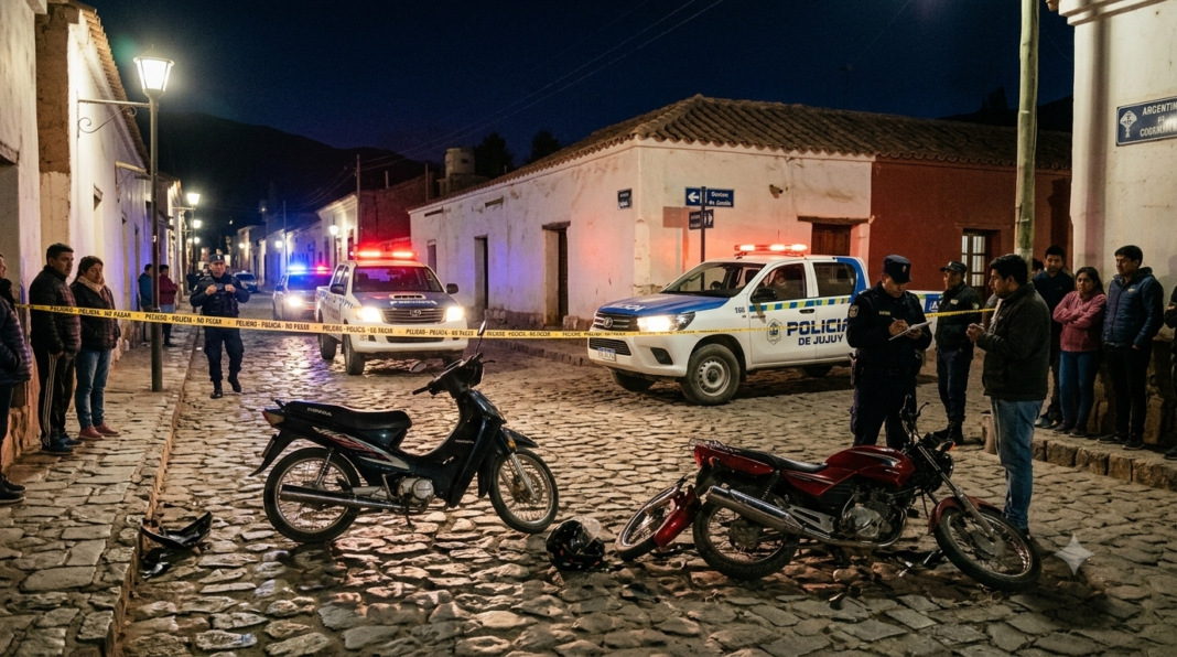 Peligro al volante en la Quebrada: un motociclista con 2,88 de alcohol circulaba a contramano y provocó un choque en Tilcara