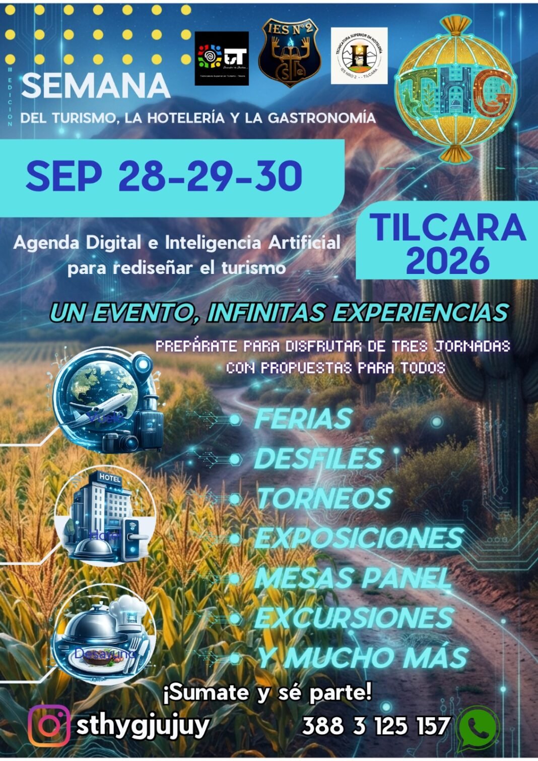 Innovación en la Quebrada: Tilcara será sede de la 3° Semana del Turismo con eje en la Inteligencia Artificial